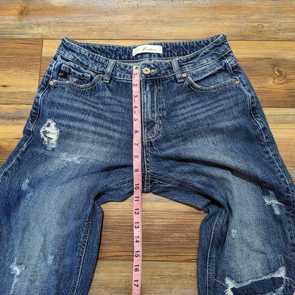 KanCan Estilo Distressed Ripped Frayed Boyfriend Jeans Women's Size 26/7 - Picture 11 of 12